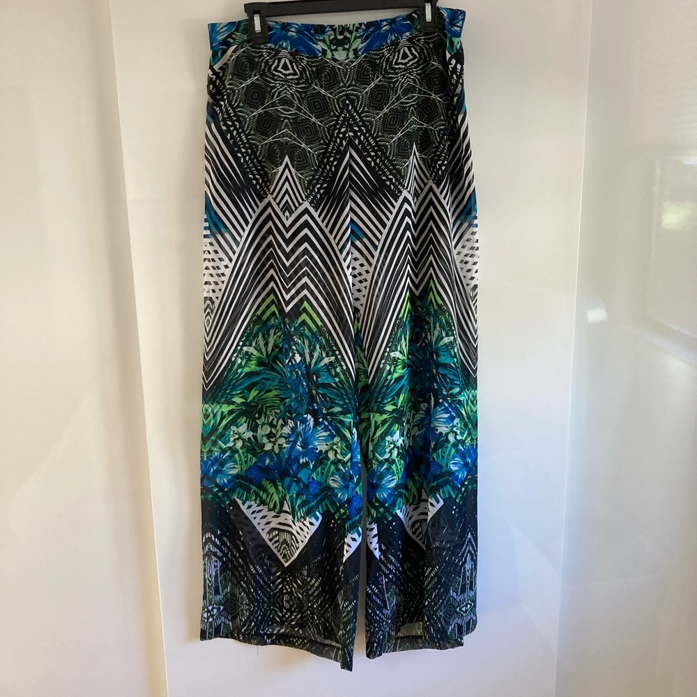 Floral swim cover pants / resort wear size L